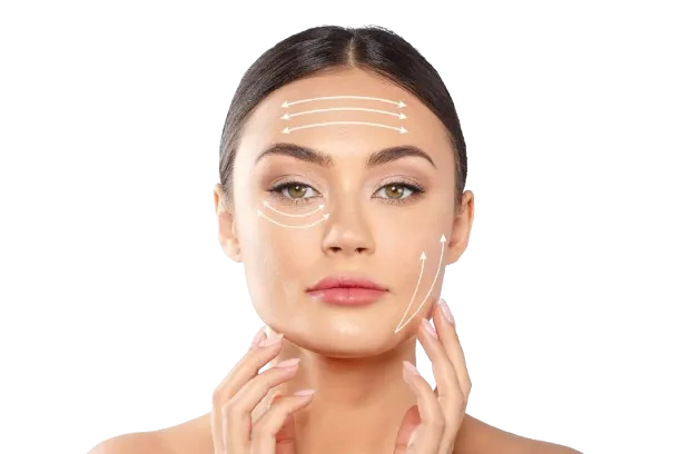 Face treatment illustration